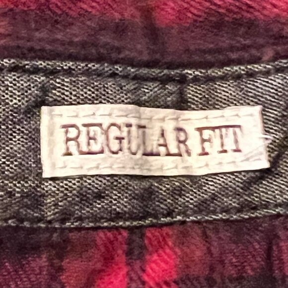 Cody James Red Plaid Western Flannel S - Picture 3 of 14